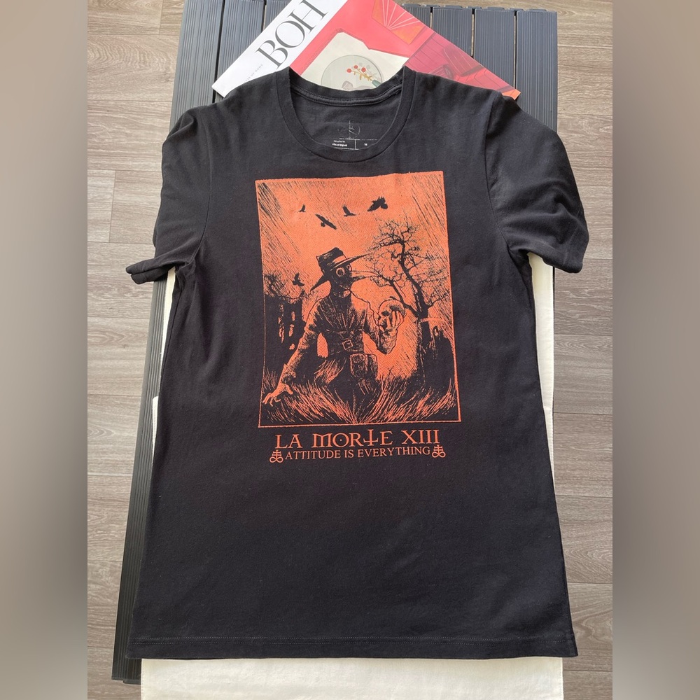 Size M LaMorteXIII Ladies Black T-Shirt